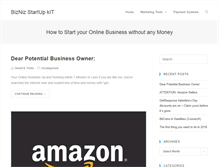 Tablet Screenshot of biznizstartupkit.com